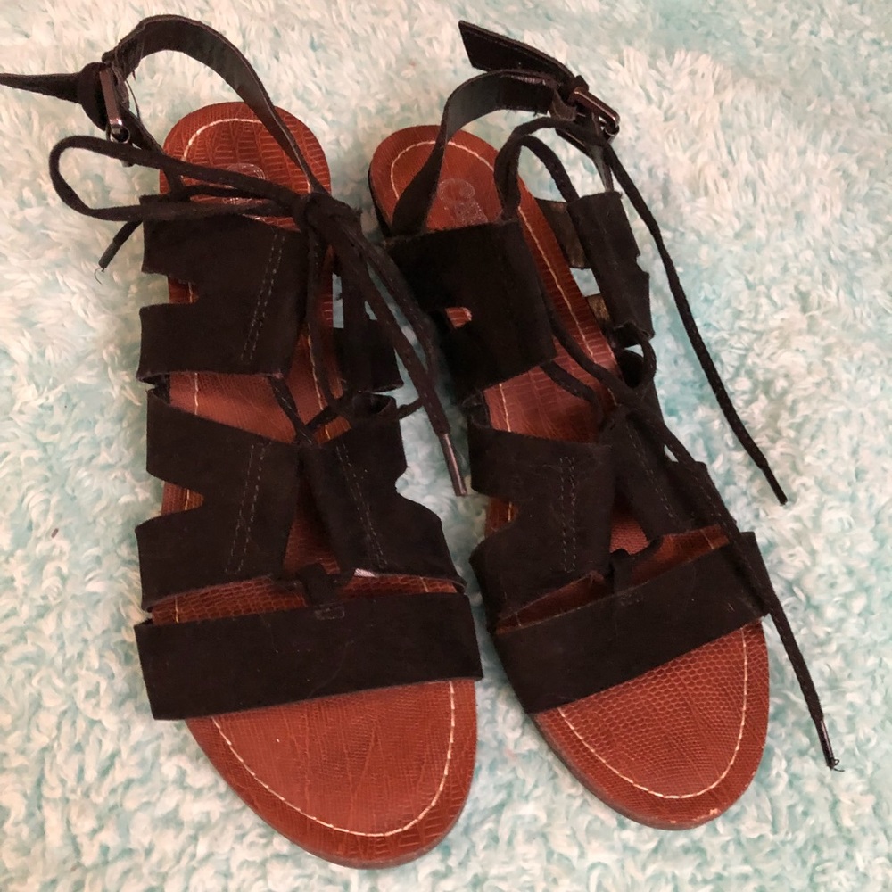 Lace-Up Sandals